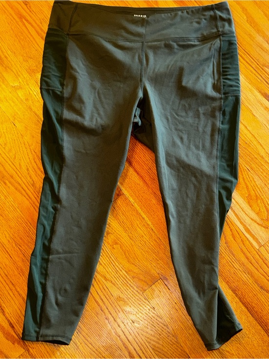 torrid Pants - torrid Olive Active Leggings with Side Pockets